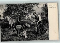 Nr. 35 Verlag Brunner & Co , Kühe , das verkaufte Kalb - , gute Erhaltung Koller, R.