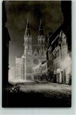 98617 O6100 Meiningen - Stadtkirche Nacht Winter