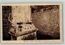 Marville Friedhof, Inneres AK Skelett 1918