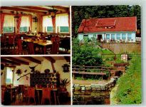 37327 O5600 Leinefelde - Gasthaus Köhlersgrund Gastraum Kachelofen