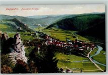 91344 W8551 Muggendorf , Oberfr Gebrauchsspuren Fränkische Schweiz Fels Stempel WK II