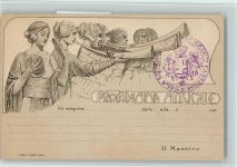 Roma Programma Musicale - Italien und Stempel , gute Erhaltung AK Sängerfest