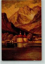 Nr. 1409 v. W. Hoy - St. Bartholomä AK Degi Künstlerkarte