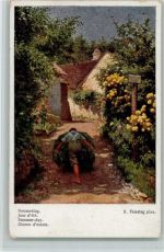 sign Feiertag - Sommertag - Gartenarbeit Gartenbau 1940