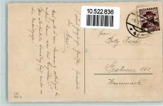 Mädchen mit einer Laute - Flecken Muttertag 1938 Gebrauchsspuren