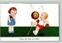 Serie 5071-1 - Kinder beim Boxen AK Wills, J.