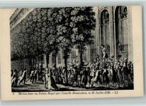 Nr. 5 - Motion faite au Palais Royal par Camille Desmoulins 1789 AK Befreiungskrieg 1789-1815 1920