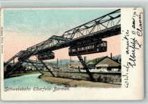 W5600 Elberfeld Barmen - AK Schwebebahn 1902