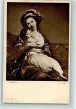 von Lebrun - Selbstbildnis mit Tochter AK Gemälde