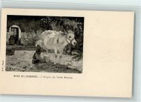 Melken der Kuh ca 1900 - Gemälde von Dupre Landwirtschaft Künstlersteindruck