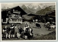 Moserbübe Schweiz - Tracht Akkordeon Volksmusik Foto AK