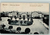 06749 O4400 Bitterfeld 1920 - Bahnhof Vorplatz