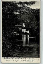 Wartha Bardo - WK II Briefmarke an der Neisse mit Wallfahrtskirche