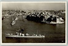 Valletta - Kriegsschiff Hafen
