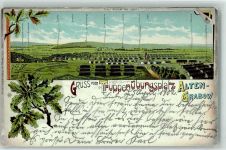 39291 O3271 Altengrabow Lithographie Truppenübungsplatz Vogelschau