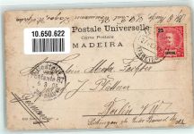 Funchal 1905 - Hafen Schiff