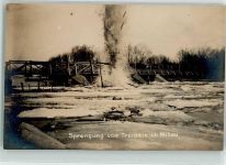 Mitau Jelgava - Sprengung von Treibeis