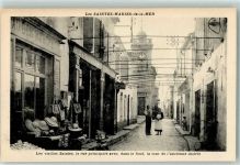 13460 Saintes-Maries-de-la-Mer Foto AK Handlung Rue Principale avec