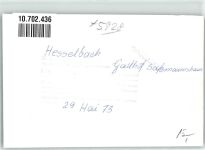 57334 W5928 Hesselbach , Kr Wittgenstein FOTO KEINE AK Gasthaus Saßmannshausen Ort handschriftlich