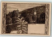 64342 W6104 Seeheim-Jugenheim Künstlerkarte Schloss Heiligenberg