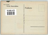 Künstlerkarte sign Camus Carl Tiroler Bauernleben Pfarrer