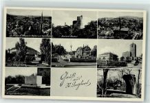 66386 W6670 St. Ingbert - WK II Brauerei Becker Bahnhof Kriegerdenkmal