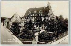 07570 O6518 Weida , Thür 1940 - Bismarckschule Denkmal Bismarck Feldpost WK II