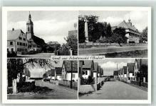 77746 W7601 Schutterwald - Kirche St. Jakobus Kriegerdenkmal Dorfstraße