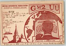 British Experimental Radio Station GM2UU Qsl-Karte