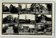 29410 O3560 Salzwedel , Hansestadt 1940 - Steintor Neuperverstraße Hindenburgstraße Schulenburgpark Marienkirche Kriegerdenkmal
