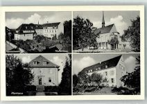 77963 W7635 Nonnenweier , Oberrhein Foto AK Krankenhaus Pfarrhaus Pension