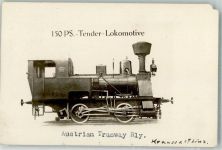150 PS.-Tender-Lokomotive Austrian Tramway Rly. Eckschaden Lokomotive Gebrauchsspuren
