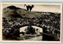 69429 W6935 Waldkatzenbach Fotomontage AK Gasthaus Pension Katzenbuckel Katze