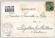 79312 W7830 Emmendingen 1902 Lithographie Burg Ruine Hochburg