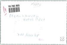 66620 W6696 Otzenhausen FOTO KEINE AK Hotel Post Ort handschriftlich