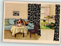 Wohnzimmer Stoffe Interieur Indanthren Künstlerkarte