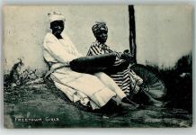 Freetown 1911 Foto AK Tracht Frauen