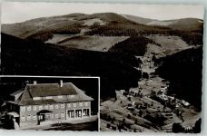 76596 W7564 Hundsbach , Baden Fotomontage AK Gasthaus Pension zur Schönen Aussicht