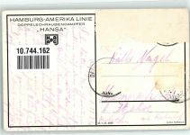 Hamburg-Amerika Linie Hapag Dampfer Hansa 1923 Gebrauchsspuren