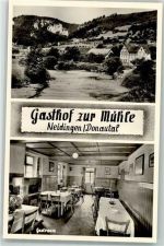 88631 W7792 Neidingen Foto AK Gasthaus zur Mühle