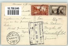 Monte Carlo 1934 Gebrauchsspuren St. Roman Briefmarke bildseitig