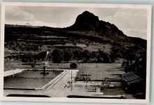 Bilina Bilin 1940 Foto AK Schwimmbad