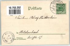 5151 Gastein 1899 Lithographie / Künstlerkarte