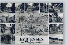 49152 W4515 Bad Essen - Mühlenteich Schloss Hünnefeld Kirche Schloß Ippenburg Alte Mühle Trinkbrunnen Karlsplatz Kirchplatz Freibad