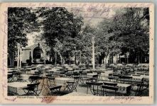 Neuhammer am Queis Swietoszow 1016 Foto AK Gasthaus Konzertgarten Wappenhof Feldpost WK I