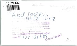 63628 W6483 Bad Soden-Salmünster FOTO KEINE AK Hotel Türk Ort handschriftlich