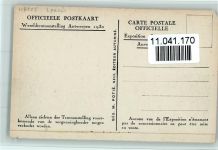Pavillon Italien 1930, offiz. AK Eckknick Ausstellung
