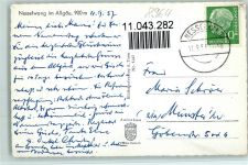87484 W8964 Nesselwang 1957 - Teilansicht AK Eckknick