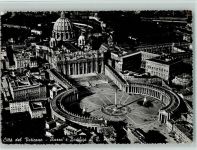 Piazza e Basilica Fliegeraufnahme 1954 AK