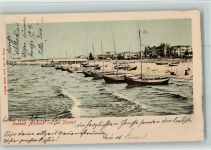 17419 O2252 Seebad Ahlbeck 1900 - Strand Segelboote